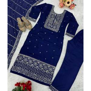 Ropa de fiesta de diseñador para mujer, parte inferior superior y hermoso conjunto Dupatta - Product Image 1
