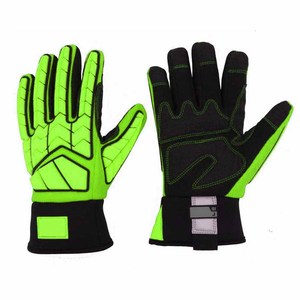 Gants de sécurité résistants aux chocs, en cuir synthétique, doublure en polaire, orange, TPR, pour mécaniciens, usage industriel - Product Image 6