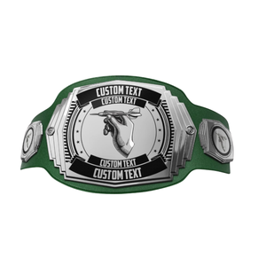 Cinturón de Campeonato Personalizable con Texto Personalizado, Cinturón Verde de Primera Calidad, Exclusivo para Coleccionistas, Eventos de Lucha Libre - Product Image 1