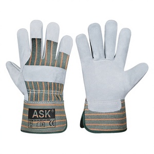 Guantes de trabajo de cuero para hombre, para jardinería, construcción, fontanería, excavación Industrial, guantes de seguridad para mano - Product Image 1