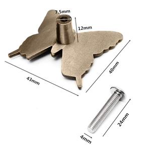 ลูกบิดตู้โลหะผสมรูปผีเสื้อสไตล์วินเทจ ที่จับลิ้นชักลายผีเสื้อสำหรับตกแต่งตู้เสื้อผ้า ตู้เก็บของ ตู้ลิ้นชัก - Product Image 6