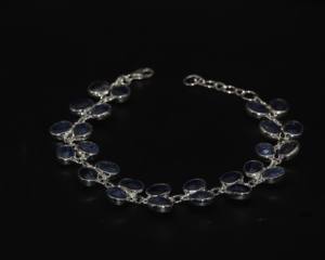 AAA+++ Natural Kyanite <b>Bracelet</b> with 925 Sterling Silver – Handmade Blue <b>Gemstone</b> Jewelry for Women Wholesale - Product Image 6