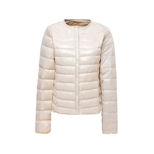 Ivory Black Navy Gray Pink <b>Red</b> Men Thin Lightweight Puffer <b>Jacket</b> Zipper Neck Quilted Winter Coat OEM Premium Supply <b>Waterproof</b> - Product Image 1