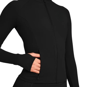 Women's <b>Reflective</b> Logo <b>Jacket</b> Custom Lightweight Full Zip Sportswear <b>Jacket</b> Breathable Athletic Training <b>Running</b> Fitness - Product Image 6