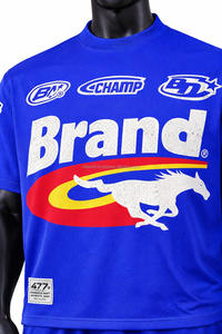 Maillot de football américain personnalisé en gros pour adultes, vierge, en maille polyester, à manches courtes, respirant, anti-transpiration et anti-bactérien - Product Image 4