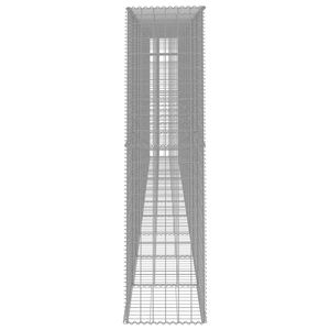 Pared de gaviones con cubierta de acero galvanizado 236,2 \ "x 19,7 \" x 78,7 \ "para paisajismo y terraza - Product Image 4