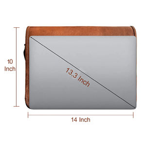 Service OEM, dernier design, sacs pour ordinateur portable en cuir uni pour hommes, prix bas, sacs pour ordinateur portable 100% cuir véritable - Product Image 3