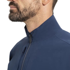Chaqueta de Golf Ligera para Hombre, Resistente al Viento y al Agua, con Cierre de Cremallera, Secado Rápido, Logotipo Frontal Personalizado, Material de Poliéster/Nailon - Product Image 4