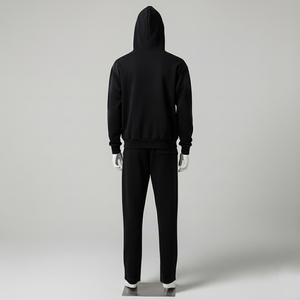Survêtements évasés pour hommes, nouvelle collection hiver, style streetwear, 100% coton uni / Impression personnalisée en relief à capuche, vente chaude - Product Image 3