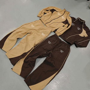 Fabricante personalizado de chaquetas de nailon y chándales de nailon para hombre, chaqueta deportiva cortavientos de nailon y conjunto de pantalones. - Product Image 1