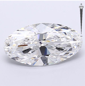 Diamante Cultivado en Laboratorio con Certificación IGI, Corte MOVAL de 3.97 CT, Color D, Claridad VVS2, CVD LG 735516675, ROYAL GEMS SUPER, para Joyería - Product Image 1