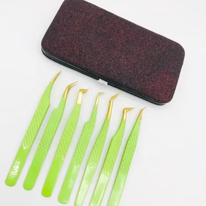 Pinces à cils personnalisées couleur sur mesure, emballage personnalisé pour boîte de pinces à cils, pinces à cils volume à pointe en fibre marque privée - Product Image 3