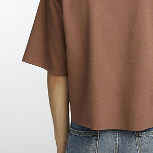 Camisetas de Algodón de Punto Personalizadas de Corte Regular, Modernas para Hombre, Clásicas de Manga Corta, Cuello Redondo, Manga Raglán, Algodón Grueso - Product Image 5