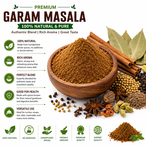 AQUA VRIKSHA Poudre de Garam Masala Premium |   Mélange d'épices indiennes 100% naturel |   Arôme Riche & Goût Authentique - Product Image 3