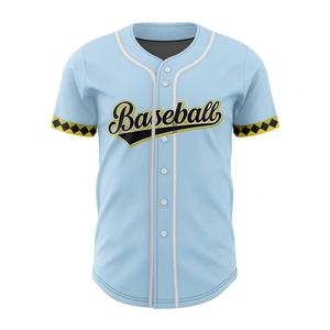 Jersey de béisbol con botones y degradado personalizado para hombres y mujeres, camiseta de entrenamiento para jóvenes con logotipo de número de nombre impreso cosido incluido - Product Image 1
