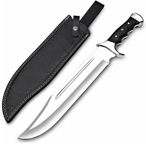 Cuchillo Bowie de Caza Duradero, Edición Especial, Acero Inoxidable con Funda de Cuero, Cuchillo de Supervivencia y Caza de Última Tendencia - Product Image 2