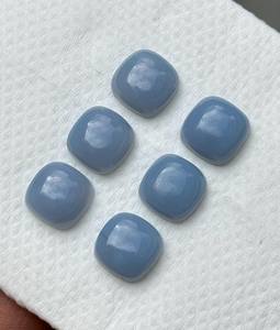 Ópalo Azul Natural Cabujón Cuadrado Forma Cojín Gema Calibrada Piedra Pulida de Alta Calidad Venta al por Mayor - Product Image 6