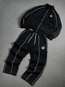 Ensemble survêtement streetwear personnalisé unisexe grande taille, veste et pantalon d'hiver légers avec motif ciel étoilé - Product Image 2