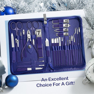 Travel Manicure Kit Portable <b>Nail</b> Grooming <b>Set</b> Luxury Manicure Kit Complete <b>Nail</b> Care Tools For Home And Salon Use - Product Image 3