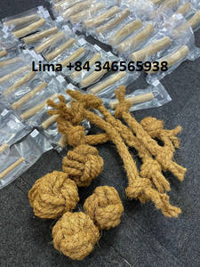 JUGUETE DE CUERDA PARA MASCAR COCO/MASTICAR PERRO DE BOLA DE COCO/EL MEJOR JUGUETE para TU MASCOTA (Sra. Lima) - Product Image 2
