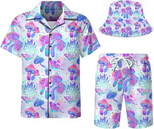 เสื้อเชิ้ตชายแขนสั้นลายทรอปิคอลสำหรับใส่เที่ยวทะเล ใส่สบายๆ ติดกระดุม เหมาะสำหรับวันหยุดฤดูร้อน สีสันสดใส น้ำหนักเบา เสื้อชายหาดสำหรับผู้ชาย - Product Image 5