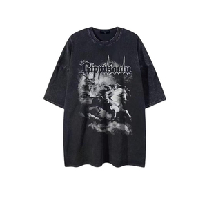 Nouveau T-shirt Oversize Rétro 100% Coton Printemps/Été 2026 pour Homme, Style Streetwear Américain, T-shirt Vintage pour Couple - Product Image 4