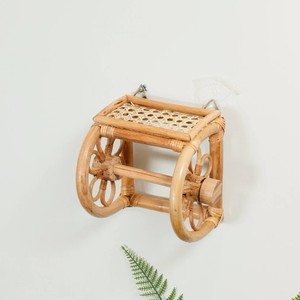 Wall Mount Rattan Toilet Paper <b>Holder</b> Bathroom Toilet Restroom Decor Tissue <b>Towel</b> Hanging Rail Rack - Product Image 5