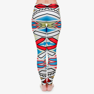 Leggings de yoga taille haute pour femmes EDOOR WEARS - Spandex/Polyester écologique, longueur cheville, leggings de fitness personnalisables, imprimés numériquement - Product Image 3
