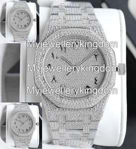 Wholesale VVS Moissanite D Color Iced-Out Case Stainless Steel Moissanite Band 10 Bar Water Resistant Automatic <b>Mechanical</b> <b>Watch</b> - Product Image 4