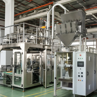 Machine de remplissage et d'emballage automatique électrique à 4 têtes pour sceller les sachets en plastique, granulés alimentaires, produits chimiques, poudres, produits solides et tabac