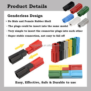 Connecteur de batterie unipolaire 75A 15/30/45A 120A 180A Haute fréquence Puissance Contacts en cuivre plaqué argent Conception sans genre Rapide - Product Image 4