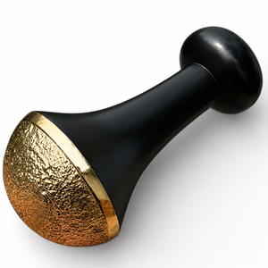 Rouleau de massage facial Kansa Bold Blossom avec extrémités en laiton poli, conçu pour le drainage lymphatique et le remodelage, vente en gros - Product Image 3