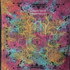 Hamsa Hand New Trending Designs Solid Colours Cotton Printed <b>Queen</b> <b>Size</b> Bed <b>Sheets</b> Wall Hangings Knitted Wholesale Supplier - Product Image 1