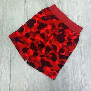 Trickey's <b>Men</b> <b>Red</b> Camouflage Shark Print Sportswear <b>Shorts</b> Elastic Waist Mid Rise Sublimation Printed Street Style 100% - Product Image 2