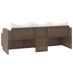 Ensemble de 3 ensembles de salon de jardin crème et marron - Product Image 6