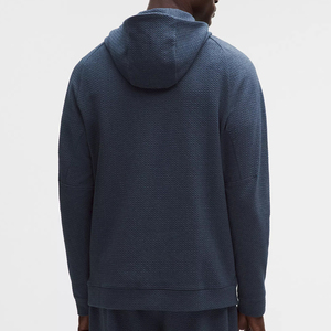 Sweat à capuche texturé personnalisé de haute qualité, en tricot gaufré, vente en gros, décontracté, unisexe, OEM ODM, marque privée - Product Image 4