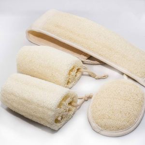 Fabricant OEM de brosses de bain en loofah, vente en gros de gommages corporels naturels en luffa |   Gant exfoliant |   Éponge de douche - Product Image 4
