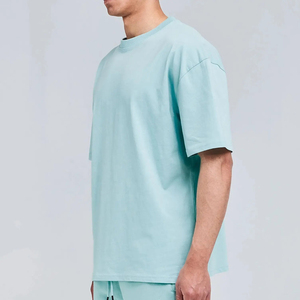 เสื้อยืดผู้ชายทรงปกติแบบใหม่ ขายส่ง ไซส์ใหญ่ ระบายอากาศได้ดี เป็นมิตรกับสิ่งแวดล้อม แขนสั้น ผ้าฝ้าย 100% ผ้าสั่งทำพิเศษ - Product Image 2