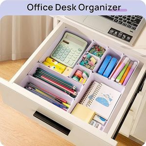 25 PCS Plastic Storage Bins & <b>Boxes</b> Versatile 4-Size Bathroom Vanity Drawer Organizer Trays <b>Makeup</b> Bed Storage Bins Set of 25 - Product Image 3