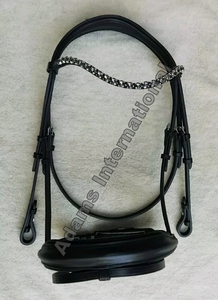 Productos Ecuestres de Primera Calidad, Brida Anatómica de Doble Aro para Caballo, Cuero - Product Image 3