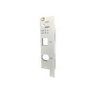 RDEKONO Kotak Kontrol Aluminium Kustom Berengsel Panel Depan Rak Kosong 19-Inci 1U untuk Instrumen Elektronik Sandblast
