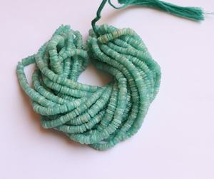 Perles Heishi en Amazonite Naturelle 9-9,5 MM, Perles de Pierre Précieuse Lisses et Polies pour la Fabrication de Bijoux, Fournitures en Gros - Product Image 5