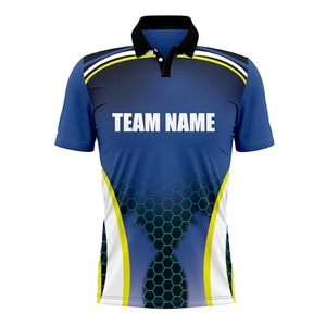 Camiseta de Cricket Personalizable para Hombre, 100% Mezcla de Poliéster y Algodón, Manga Corta, Impresión Digital, Cuello Redondo/Clásico, para Entrenamiento de Equipo - Product Image 3
