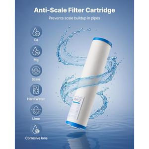 Cartuccia di Ricambio per Filtro Acqua Domestico 4.5'' x 20'' con Inibitore di Calcare a Polifosfato e Blocco di Carbone per Tutta la Casa - Product Image 2