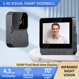 Videoportero Inteligente Inalámbrico con Visión Nocturna, Cámara de Puerta con Audio Bidireccional, Intercomunicador, Monitor de Seguridad para el Hogar - Product Image 5