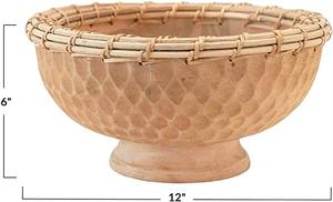 Nouvelle Arrivée Bol à Fruits en Rotin Fait Main - Style Luxe Moderne Tons Chaleureux Subliment les Fruits Frais Passe au Lave-Vaisselle pour Utilisation en Cuisine - Product Image 6