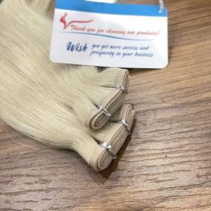 Extensions de cheveux Genius Weft à prix de gros, diverses couleurs et longueurs, 100% cheveux humains vietnamiens, prêtes à être expédiées - Product Image 6