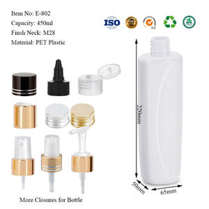 UV Resistant HDPE <b>Plastic</b> 450ML Oval Flat Cosmetic Material Leakproof <b>Disc</b> Silk Screen Printed Food Cap Pump Sprayer Bottle - Product Image 3