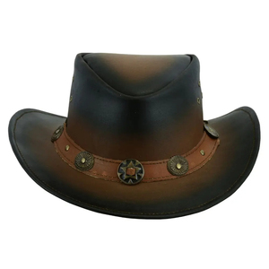 Personalized Classic Leather Cowboy <b>Fedora</b> Felt <b>Hat</b> with Customized Logo Unisex Adult Outdoor Travel & Sports Four Seasons <b>Hat</b> - Product Image 6