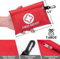 Mini trousse de premiers soins Portable petites trousses d'urgence compacte trousse de premiers soins pour voiture voyage maison Camping randonnée en plein air